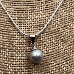 Genuine Pearl Drop Necklace